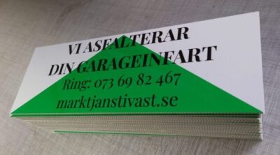 Mäklarskyltar av kanalplast